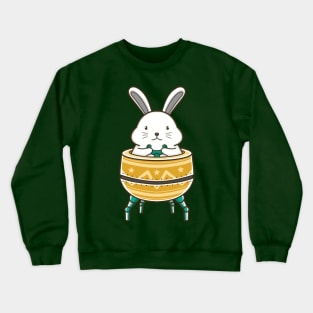 Bunny and Easter Egg Robot Crewneck Sweatshirt